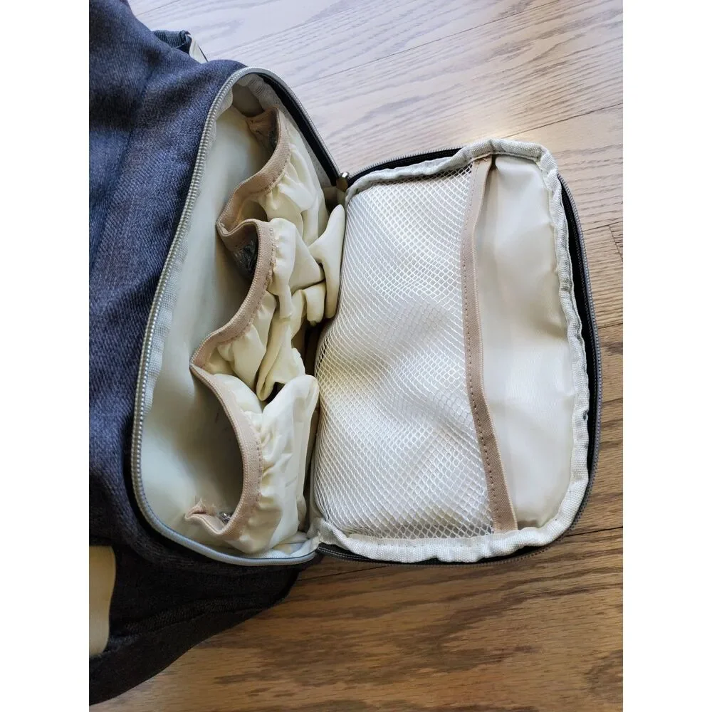 Land Diaper Backpack Many Functional Pockets 3 Insulated Bottle Holders GUC